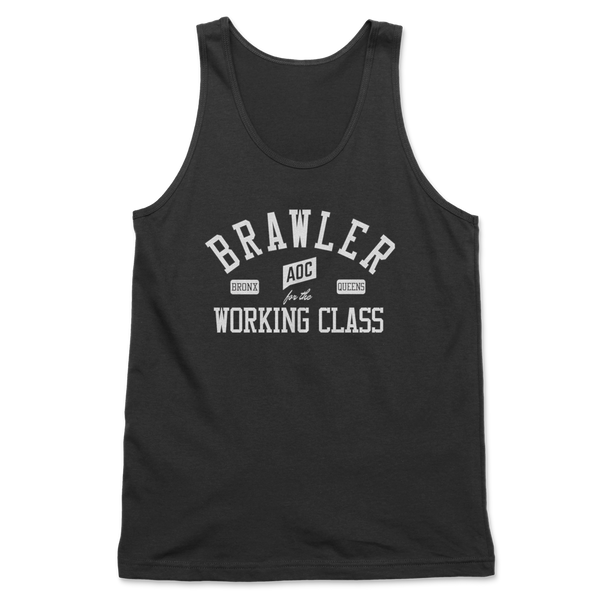 Brawler for the Working Class white on black