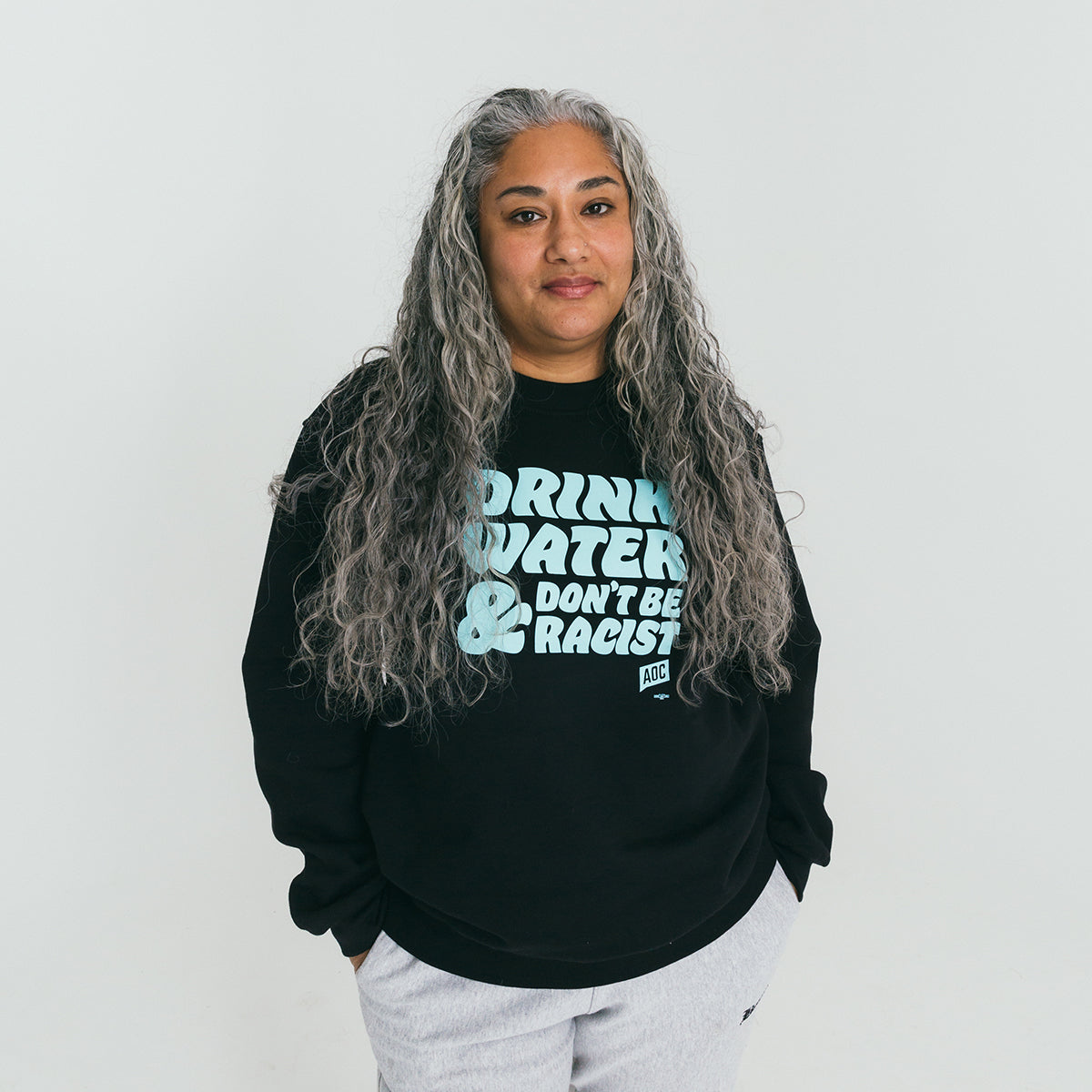 Drink Water, Don't Be Racist Sweatshirt