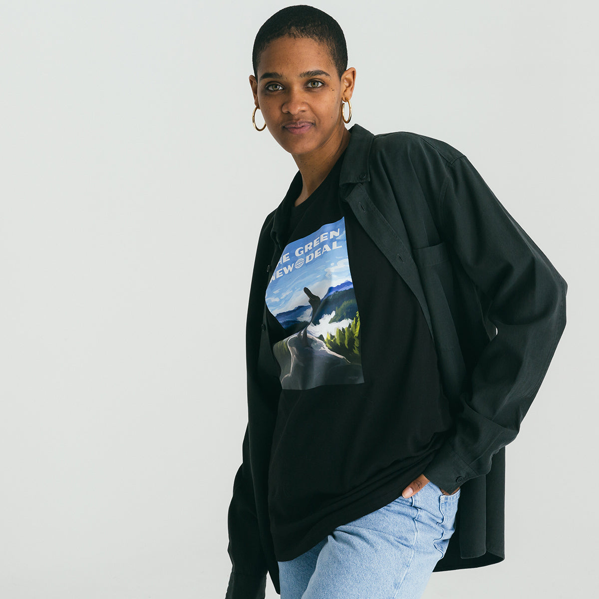 Green New Deal Illustrated Tee