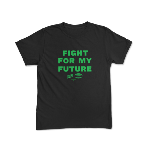 "Fight For My Future" Youth Black Tee