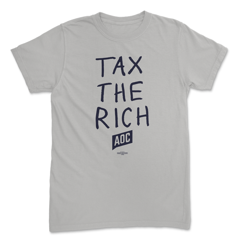 Tax the Rich Platinum Tee